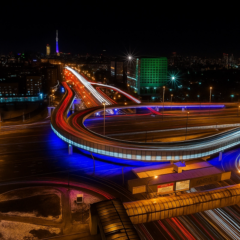 Автобусная экскурсия Ночные кольца Москвы (вечерняя Москва)